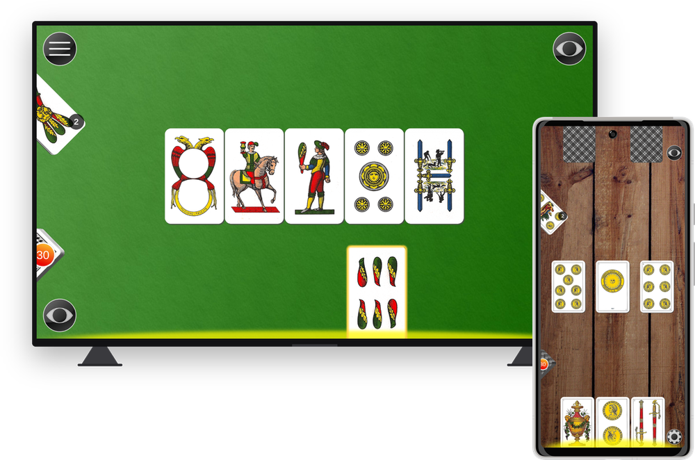 iRubamazzetto on Android phone and Google TV