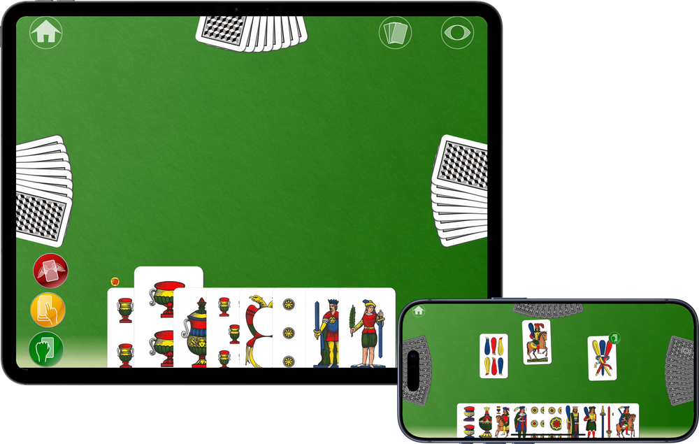 iTressette on iPad and iPhone